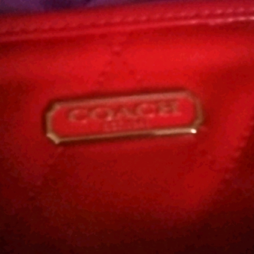 Coach classy red patent purse